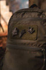 No Kings Leather Patch Set in Red, alternate view 2