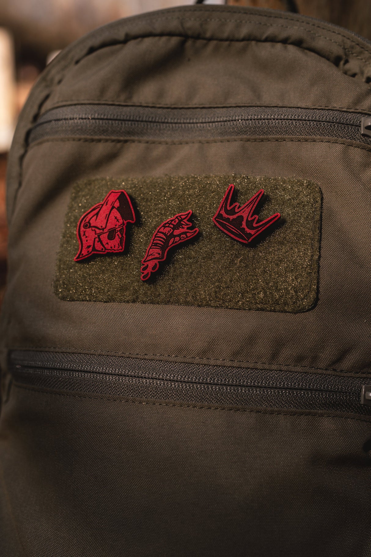 No Kings Leather Patch Set in Black