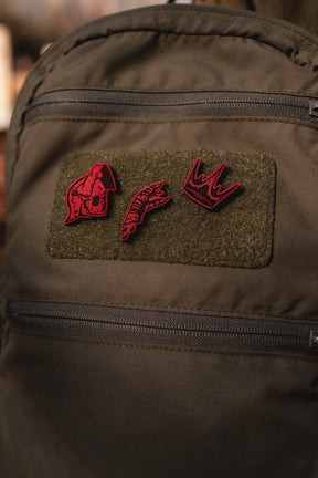 No Kings Leather Patch Set in Black