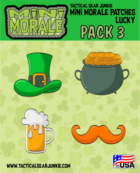 Tactical Gear Junkie Mini Morale Lucky Patch Pack 3
