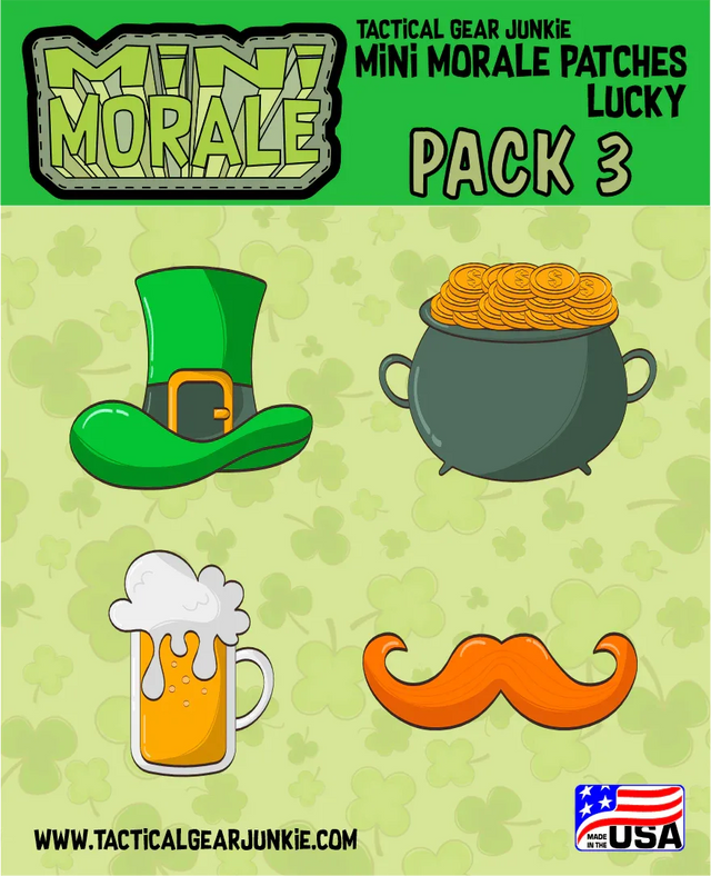 Tactical Gear Junkie Mini Morale Lucky Patch Pack 3