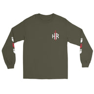 HRTI Premium Men’s Long Sleeve Shirt – Black — alternate view 5