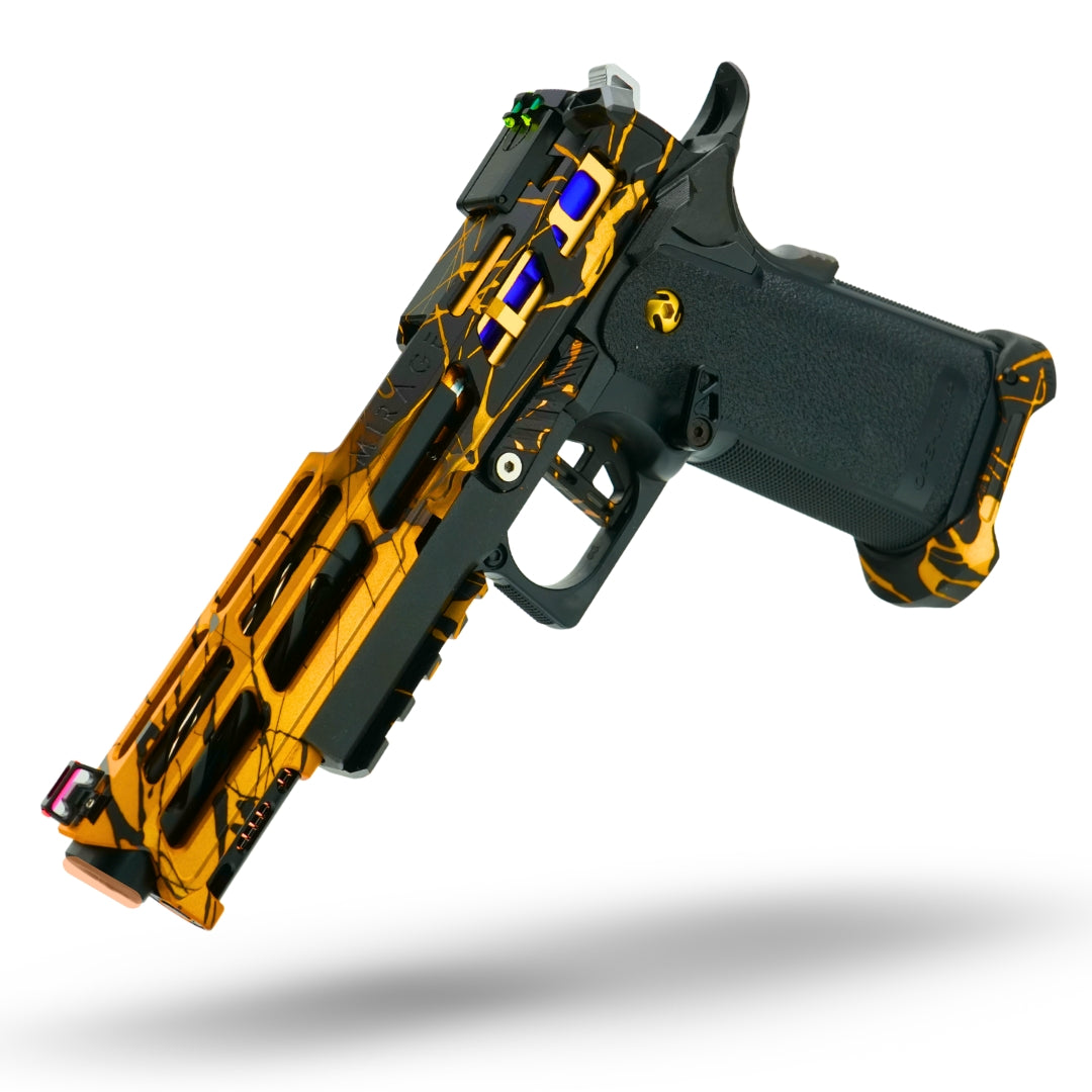 Project Fracture | Custom Anodized Tokyo Marui Hi-Capa 5.1 Pre-Build in Gold - Black, alternate view 2