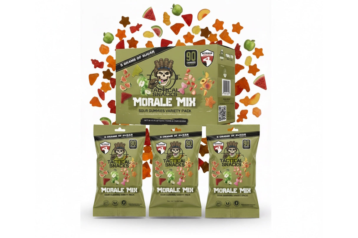 Tactical Snacks Morale Mix Sour Gummies Variety Pack
