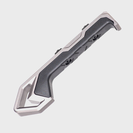 Tyrant CNC MOD V2 M-LOK foregrip in grey with rubber contact strap