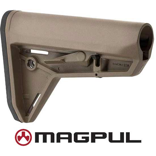 Magpul MOE SL Carbine Stock - Black in Flat Dark Earth, alternate view 5