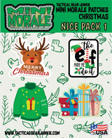 Tactical Gear Junkie Mini Morale Christmas Nice Patch Pack 1