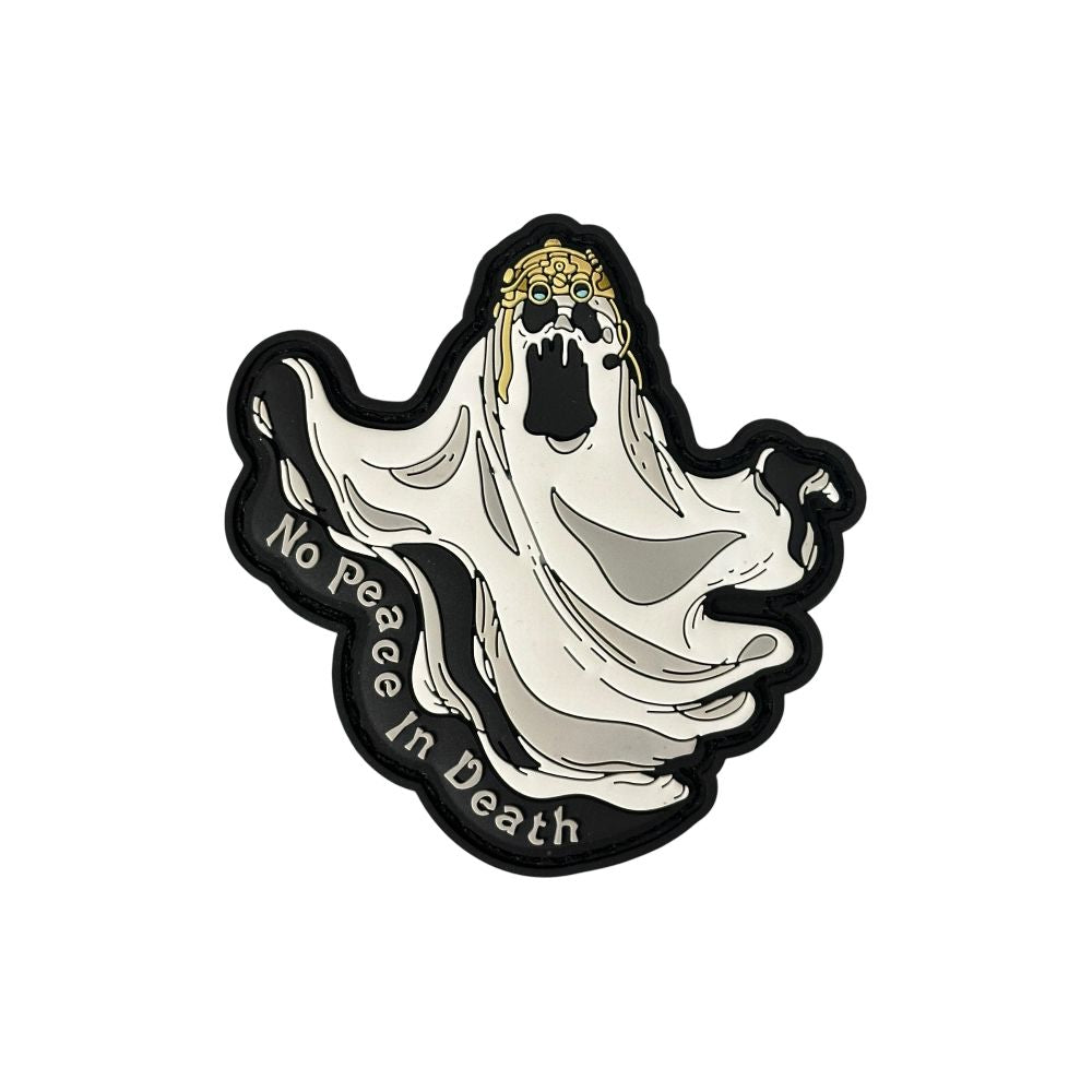 Patch Panel No Peace in Death PVC patch and sticker in White