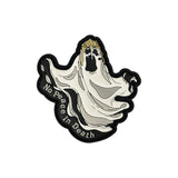 Patch Panel No Peace in Death PVC patch and sticker in White