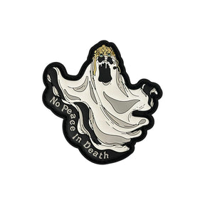 Patch Panel No Peace in Death PVC patch and sticker in White