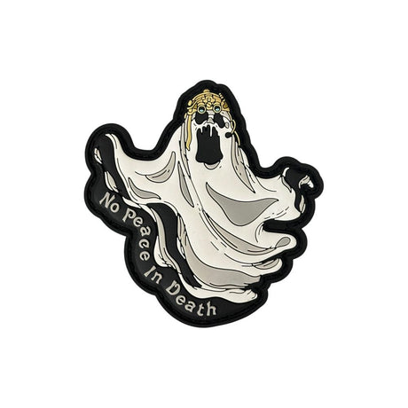 Patch Panel No Peace in Death PVC patch and sticker in White