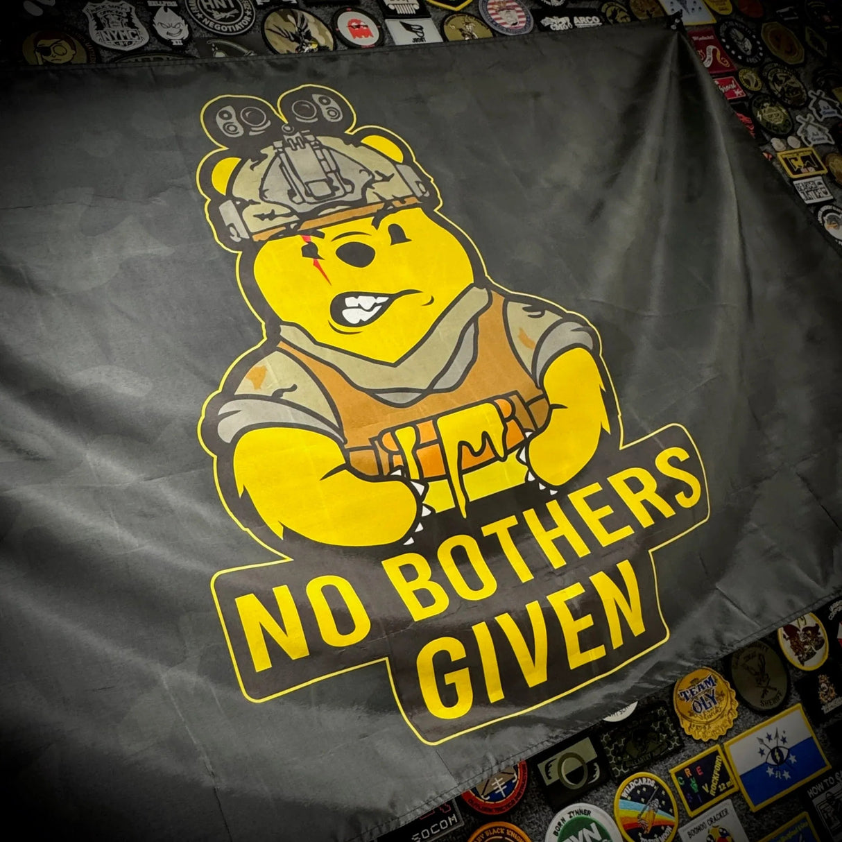 Tactical Gear Junkie No Bothers Given 3x5 Wall Banner, alternate view 2