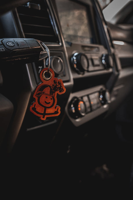 Mr. Naughty Nods Leather Keychain