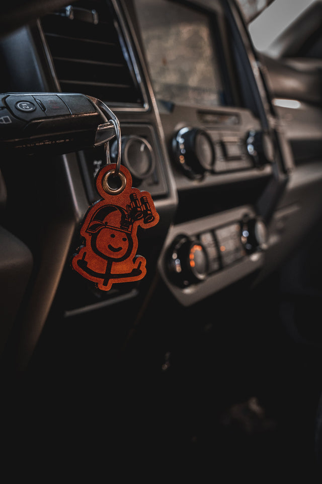 Mr. Naughty Nods Leather Keychain