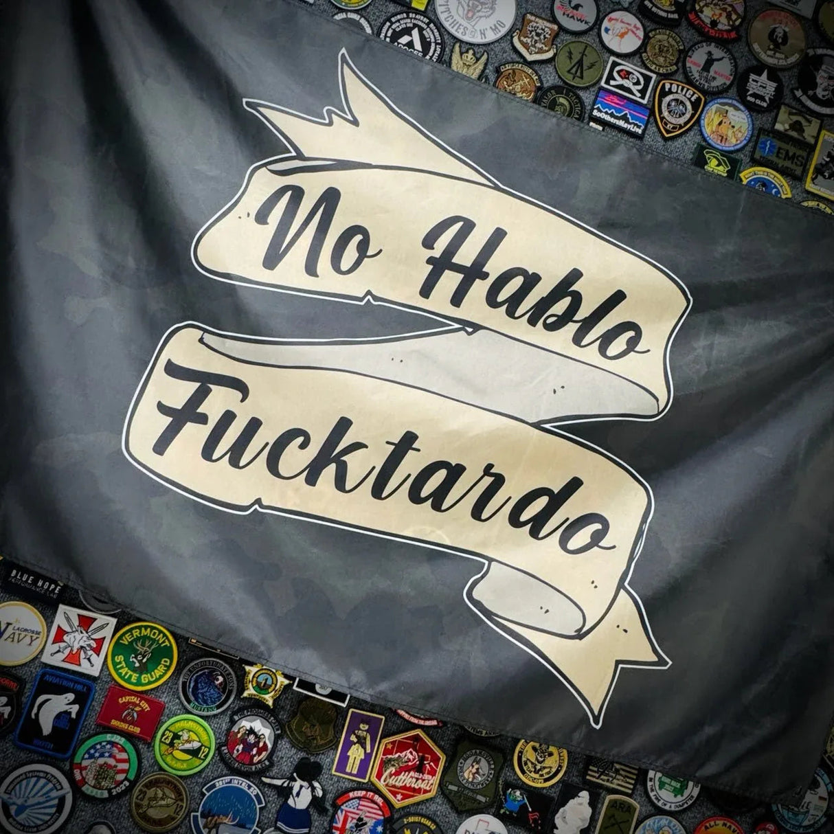 No Hablo Fucktardo - 3'x5' - Wall Banner, alternate view 2