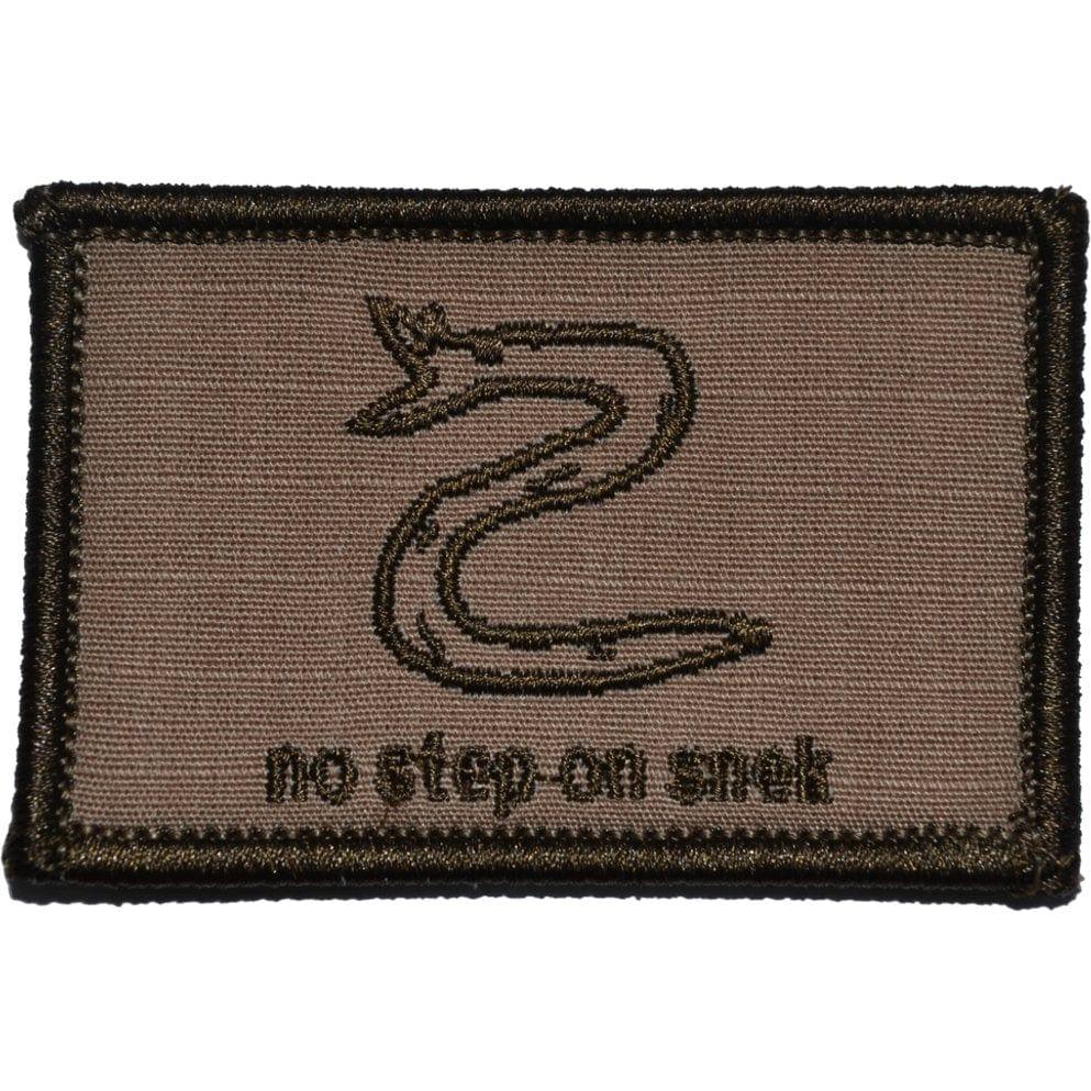 No Step On Snek - 2x3 Patch in Coyote Brown w/ Black, alternate view 4
