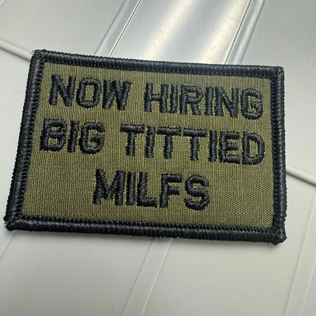 Tactical Gear Junkie Now Hiring MILFs 2x3 Patch