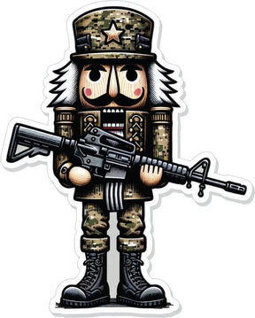 Tactical Gear Junkie Tactical Nutcracker 3 Inch Sticker