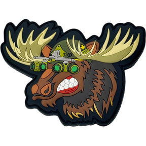 Patch Panel Patriot Pets - Marvin the Tactical Moose Patch + Sticker