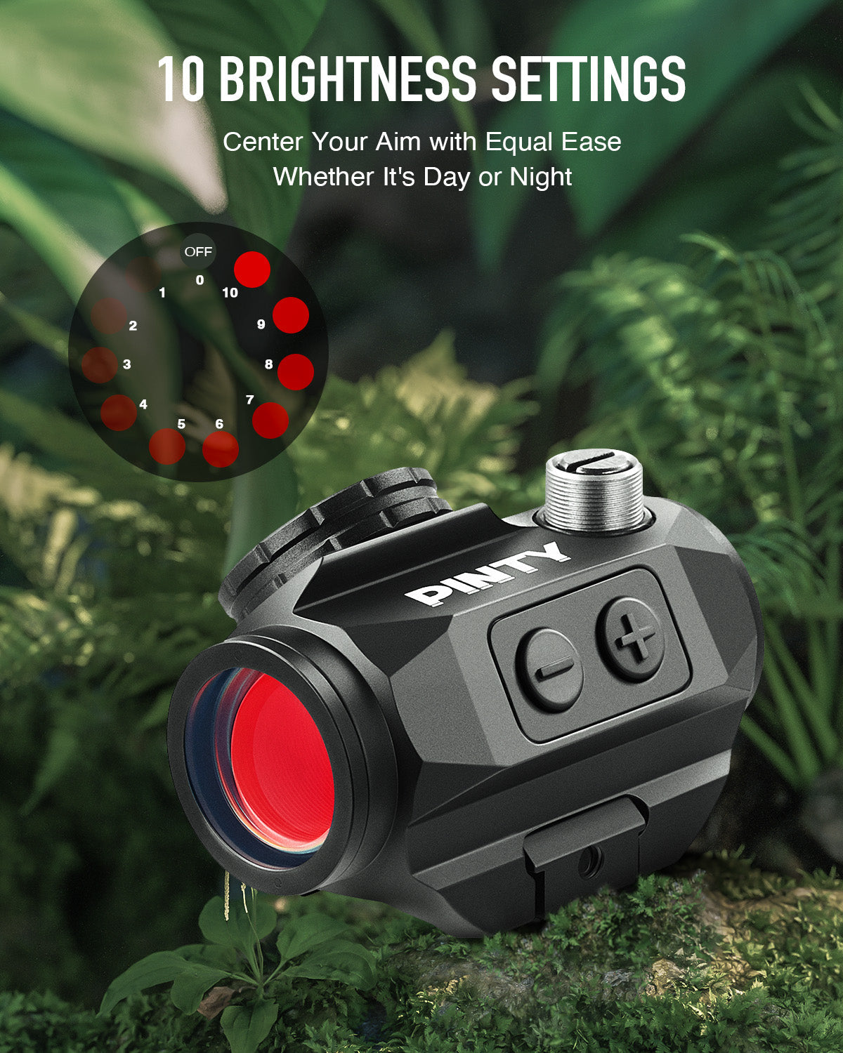 Pinty Nova Smiley Face 2MOA Red Dot Sight, alternate view 6