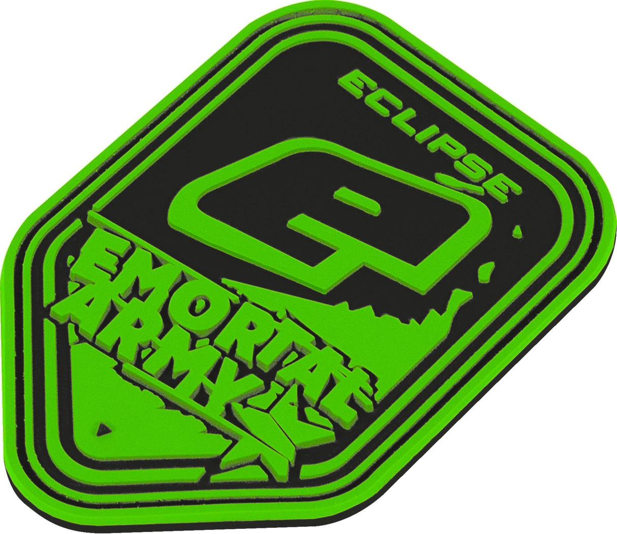 Planet Eclipse E-Mortal Squad rubber patch in Green and Black