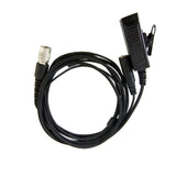 Braided Fiber Tactical Mic & Invisible Series Tubeless Earpiece Complete Kit w/ Quick Disconnect (Hirose) - All Kenwood 2 Pin TK & NEXEDGE (NX), Baofeng, BTECH, Rugged Radios, Diga-Talk, TYT, AnyTone, Alinco, Relm/BK Radio, Quansheng, Wouxon, Retevis