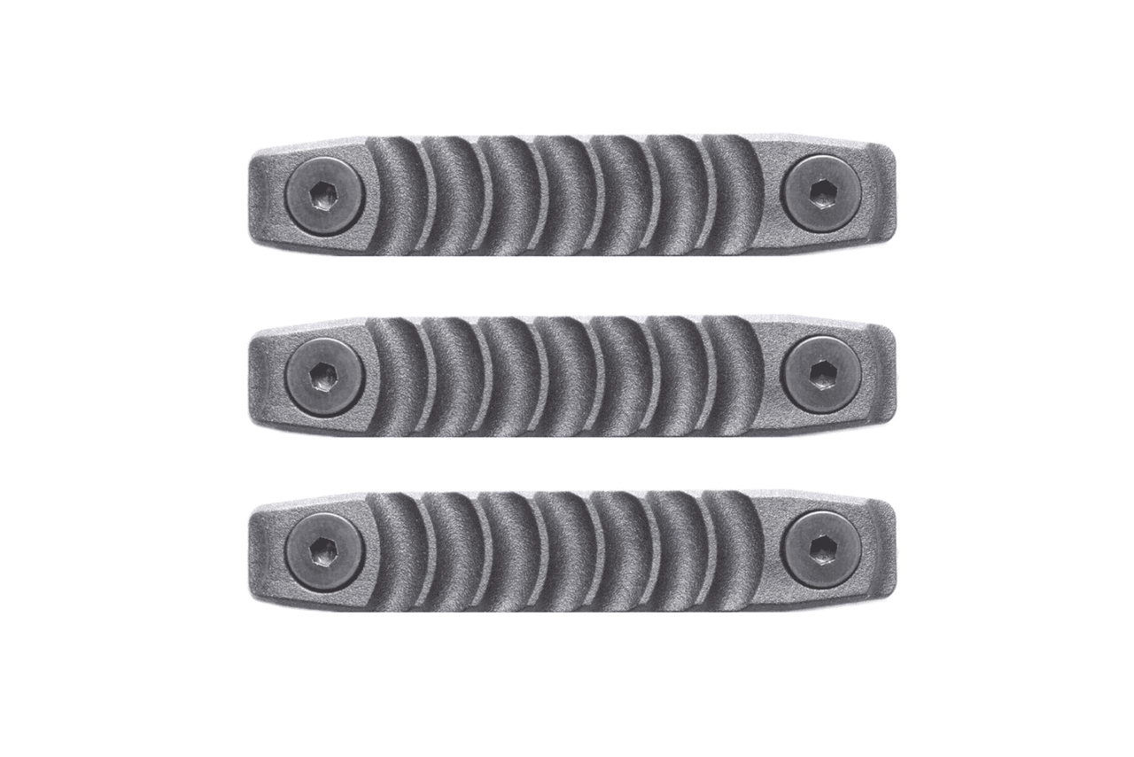 M-LOK Rail Cover Panels – Gecko and Cyclops – Black Gecko (3-Pack) — alternate view 2