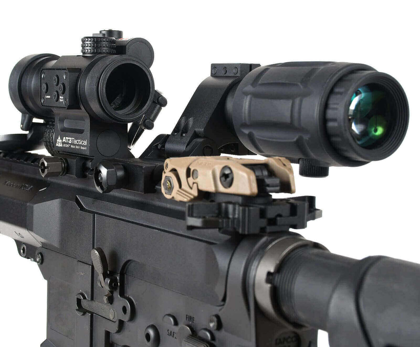 Magnified Red Dot with Laser Sight Kit – AT3 LEOS & RRDM 3x Magnifier - HR Tactical Innovations