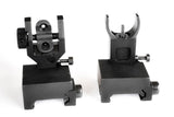 Pro Series AR 15 Flip-Up Backup Iron Sights (BUIS) – Front & Rear Set – Same Plane – IS-09 - HR Tactical Innovations