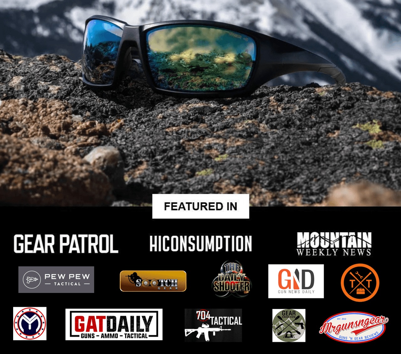 RIDGE® Ballistic Sunglasses (L/XL) - HR Tactical Innovations