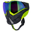 Push Unite Paintball Mask in Camo Black/ Blue - Chrome Gold Lens + Extension, alternate view 6