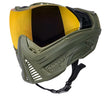 Push Unite Paintball Mask in Olive/ Olive - Chrome Gold Lens + Extension, alternate view 3