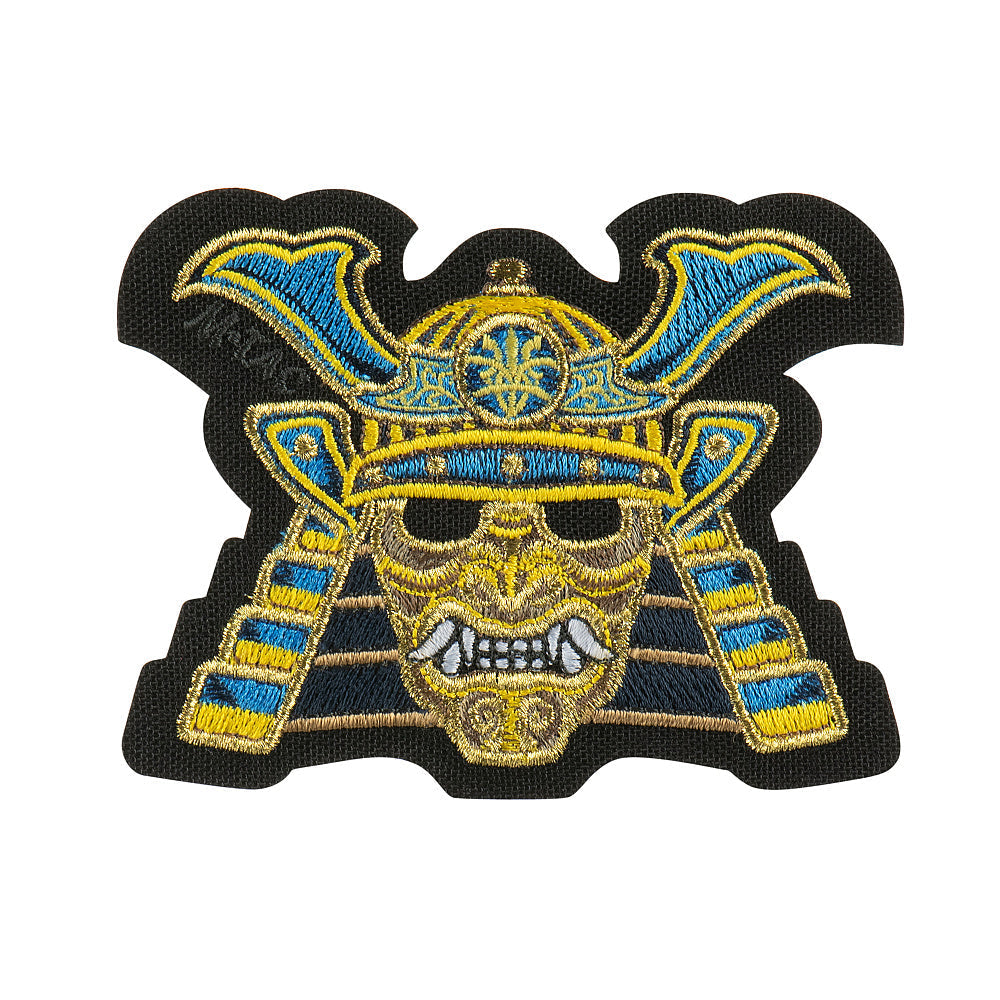 M-Tac Samurai Mask Embroidered Patch in Black