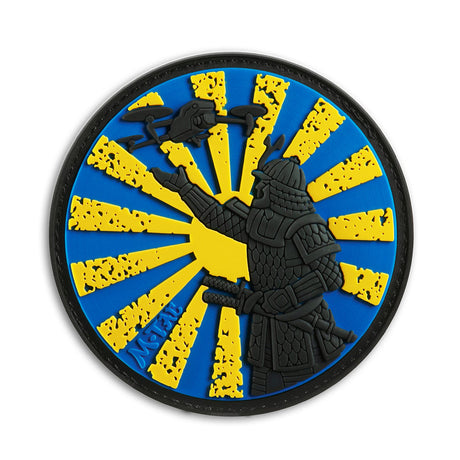 M-Tac Samurai's Path PVC Patch in Blue/Yellow