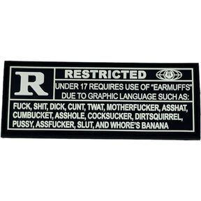 Rated R Patch + Sticker