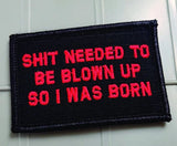 Tactical Gear Junkie Blown Up 2x3 Patch in Black