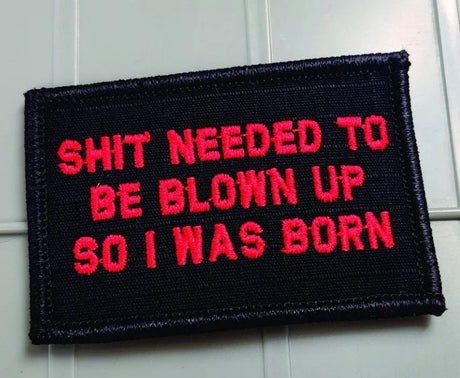 Tactical Gear Junkie Blown Up 2x3 Patch in Black