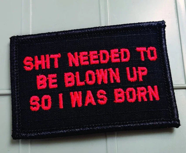 Tactical Gear Junkie Blown Up 2x3 Patch in Black