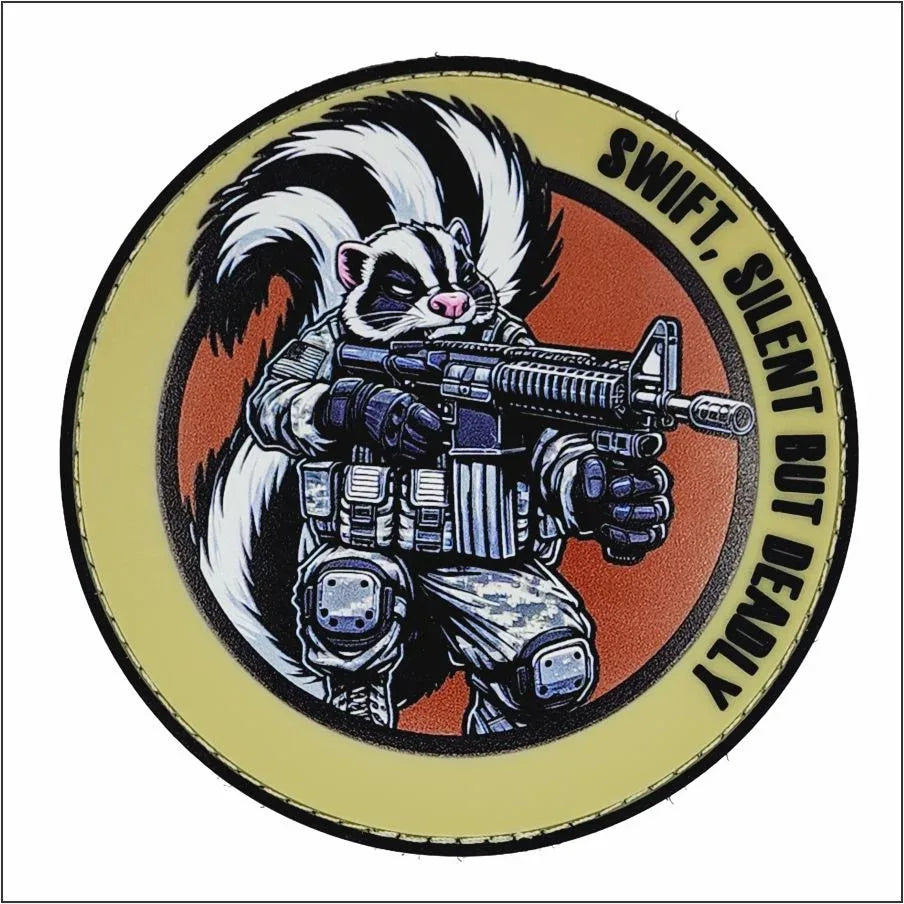 Tactical Gear Junkie Tactical Skunk 4 Inch PVC/Sublimated Patch, alternate view 2