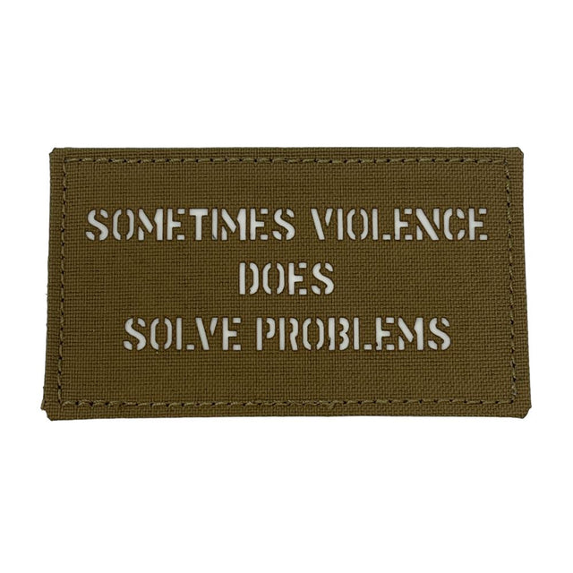 Patch Panel Sometimes Violence Does Solve Problems Laser Cut Patch product image