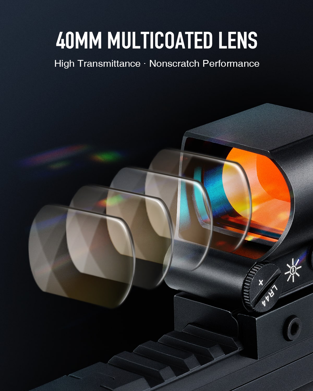 Pinty Nova 1x28x40mm Red Dot Sight, alternate view 4