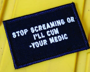 Tactical Gear Junkie Stop Screaming Medic 2x3 Patch