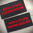 Tactical Gear Junkie Good Girl & Boy 2x4 Patch Set