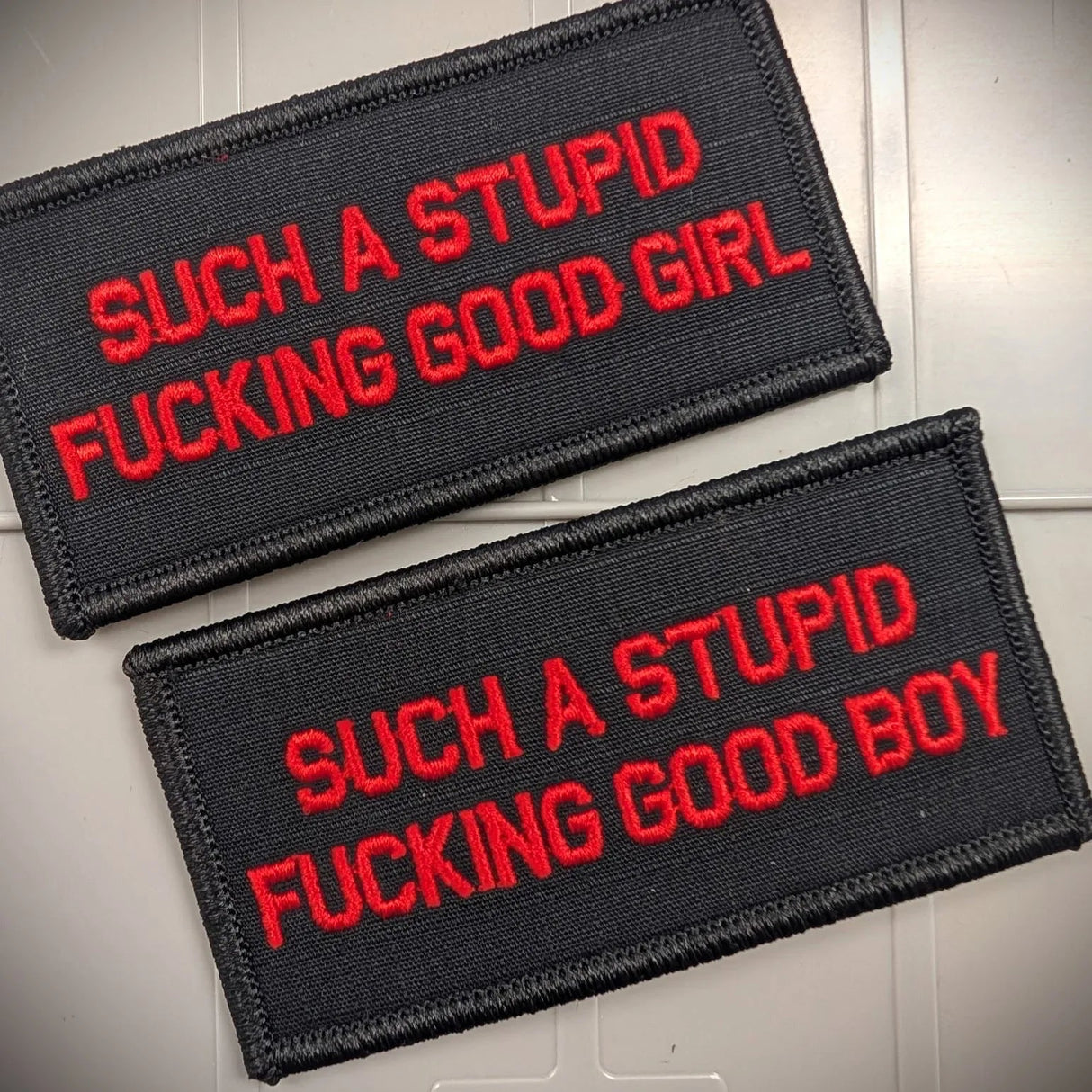 Tactical Gear Junkie Good Girl & Boy 2x4 Patch Set