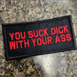 Tactical Gear Junkie You Suck 2x4 Patch - Black/Red