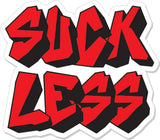 Tactical Gear Junkie Suck Less 3 Inch Sticker in Red, alternate view 2