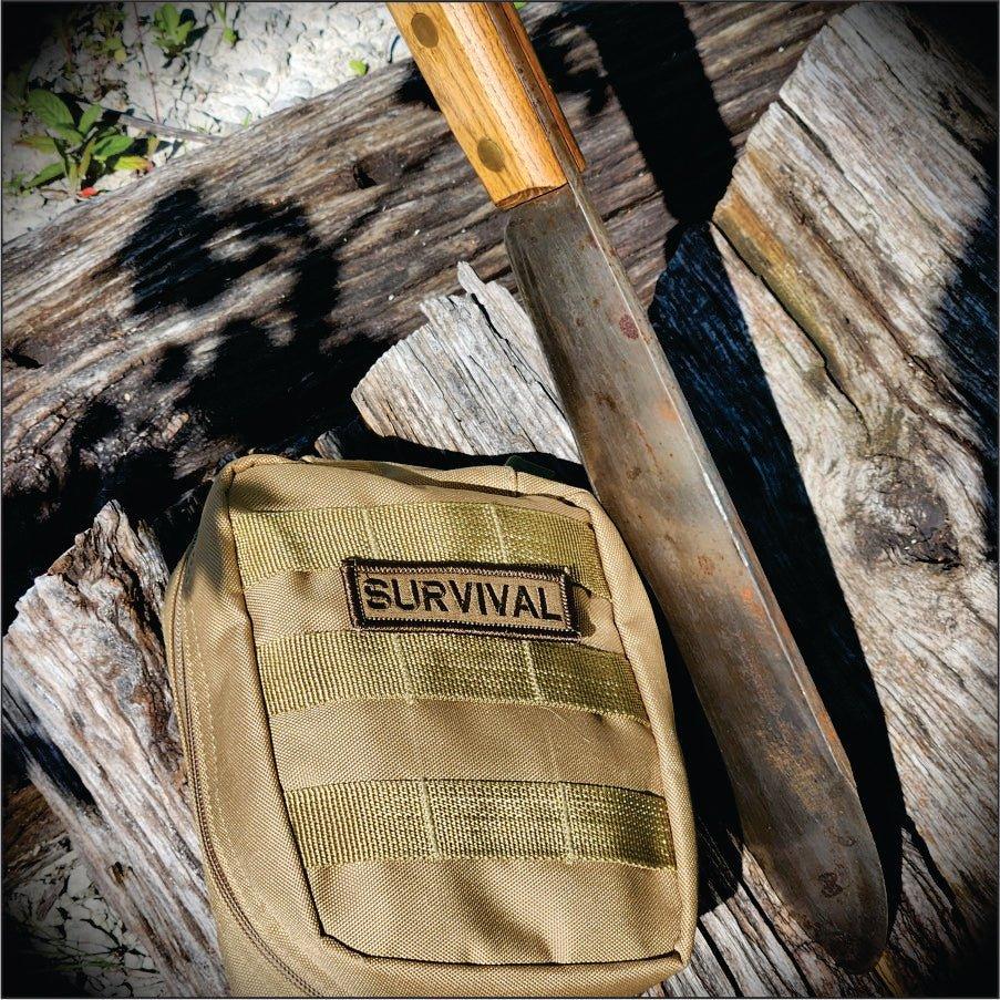 Tactical Gear Junkie Preppers 10-Piece 1x3 Patch Pack in Coyote Brown, alternate view 2