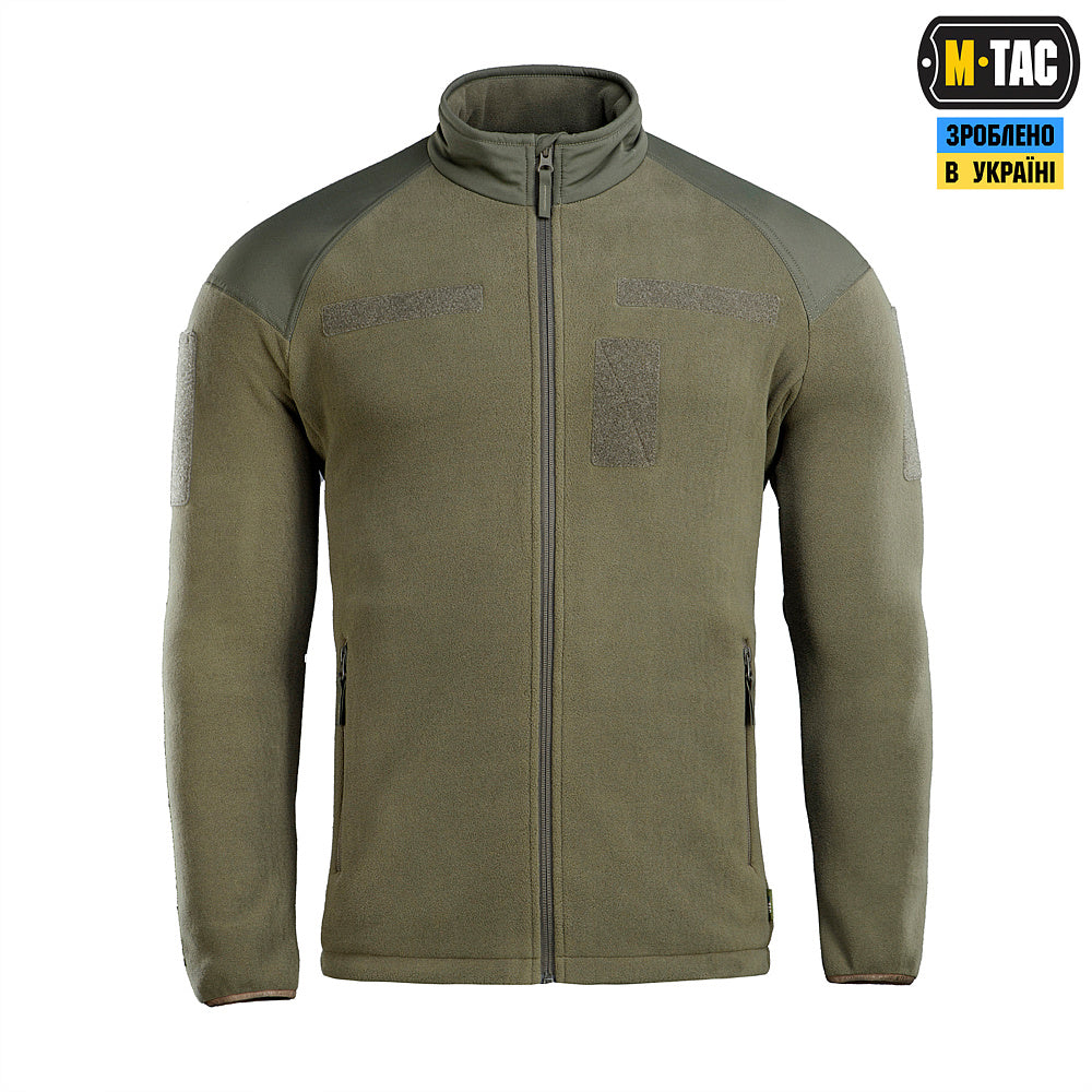 M-Tac Fleece Combat Jacket in Army Olive, alternate view 2