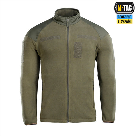 M-Tac Fleece Combat Jacket in Army Olive, alternate view 2