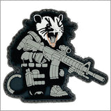 "Street Cat Collection" Patch 3 - Tactical Possum - 3" PVC Patch, alternate view 2